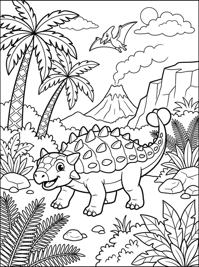 Dinosaur Coloring Page